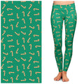 "Peppermint Twist" Buttery Soft Leggings by Lipstick & Chrome